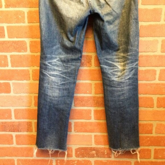 AG Adriano Goldschmied jeans 27 Phoebe high waist distressed destroyed raw hem - Picture 5 of 12